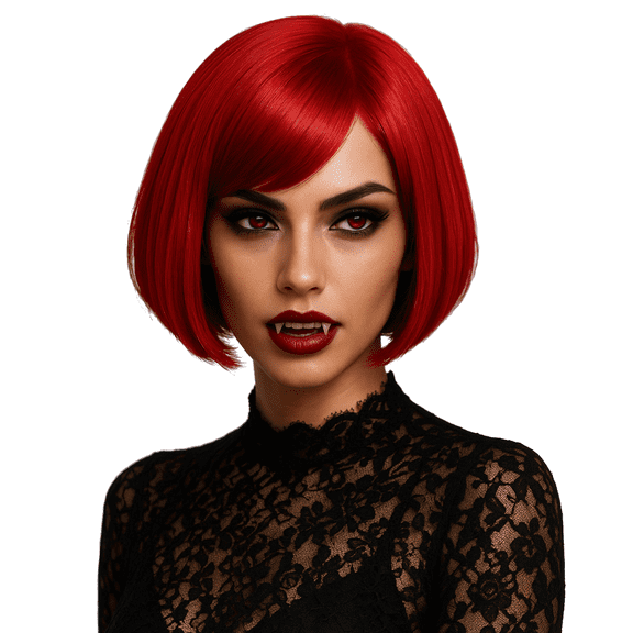 Studio Salon Red Chic Bob Wig