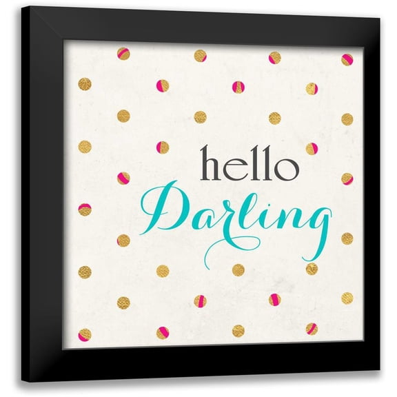Studio, Sd Graphics 12x12 Black Modern Framed Museum Art Print Titled - Hello Darling Square