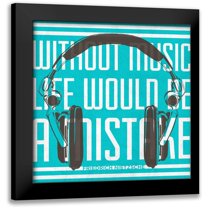 Studio, Sd Graphics 12x12 Black Modern Framed Museum Art Print Titled - Music Apparatus I