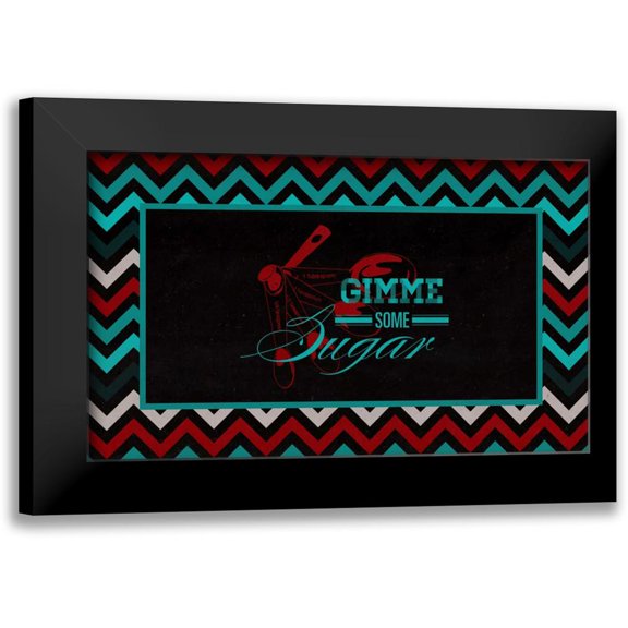 Studio, Sd Graphics 14x10 Black Modern Framed Museum Art Print Titled - Gimme Some Sugar