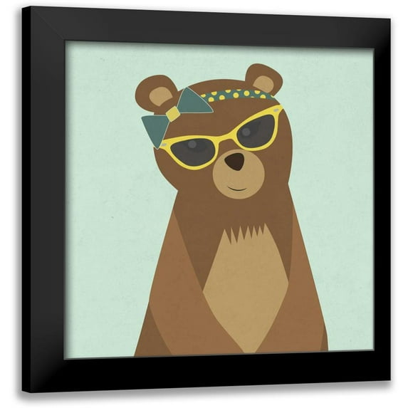 Studio, Sd Graphics 15x15 Black Modern Framed Museum Art Print Titled - Hipster Bear I