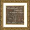thumbnail image 1 of Studio, Sd Graphics 15x15 Gold Ornate Wood Framed with Double Matting Museum Art Print Titled - Encouraging Words, 1 of 4