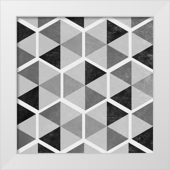 Studio, Sd Graphics 15x15 White Modern Wood Framed Museum Art Print Titled - Gray Pattern I