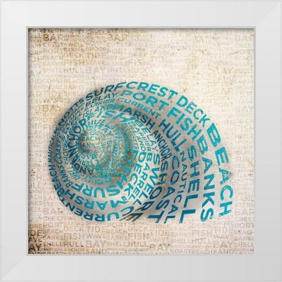 Studio, Sd Graphics 15x15 White Modern Wood Framed Museum Art Print Titled - Shell Type II