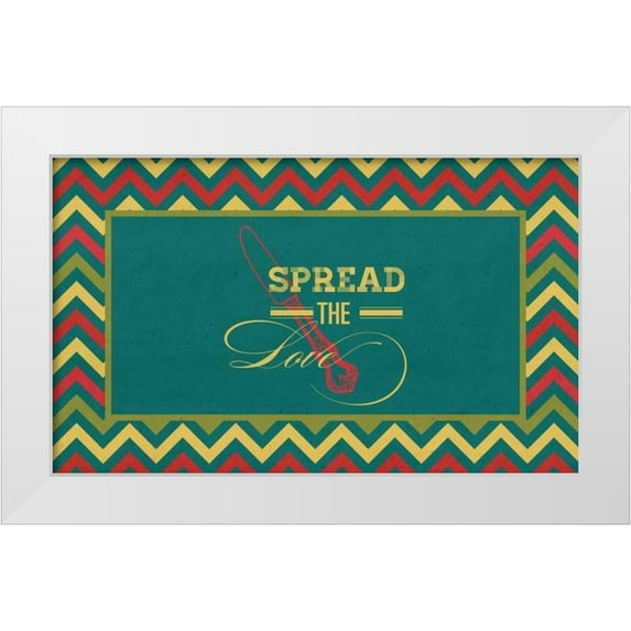 Studio, Sd Graphics 18x12 White Modern Wood Framed Museum Art Print Titled - Spread the Love