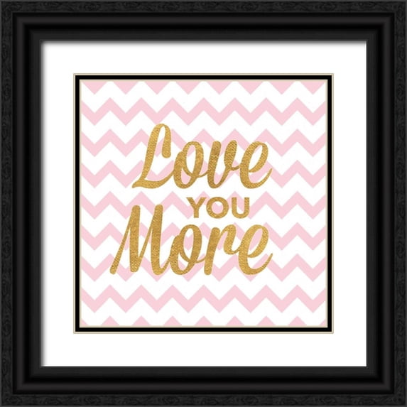 Studio, Sd Graphics 20x20 Black Ornate Wood Framed with Double Matting Museum Art Print Titled - Love You More