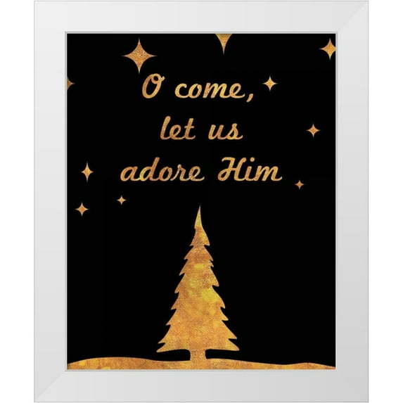 Studio, Sd Graphics 20x24 White Modern Wood Framed Museum Art Print Titled - O Christmas I