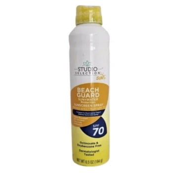 Studio Selection Beach Guard Sunscreen Spray, SPF 70