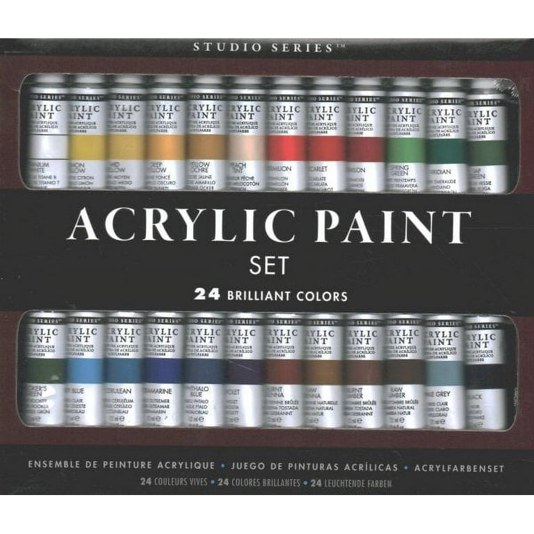 U.S. Art Supply 54 Color Ultimate Airbrush Acrylic Paint Set with Cleaner Thinner 100-Plastic Mixing Cups