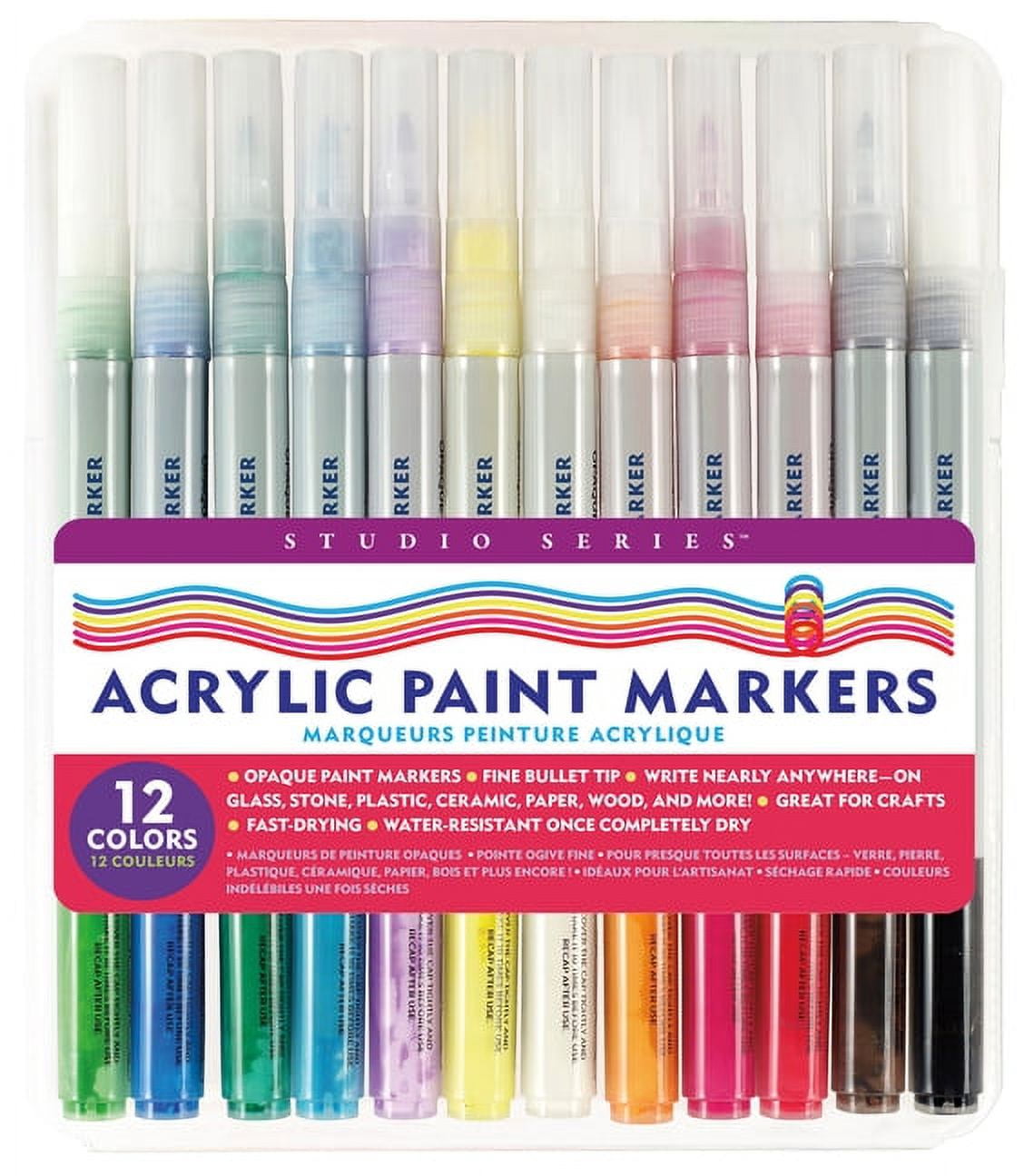  Shuttle Art 36 Colors Dual Tip Acrylic Paint Markers