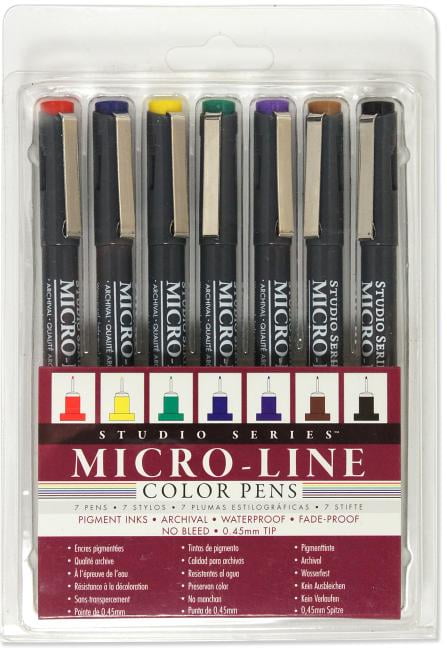 Studio Series Colored Micro-line Pen Set: Includes 7 Pens