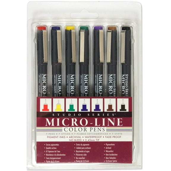 Studio Series Colored Micro-Line Pen Set (Set of 7)
