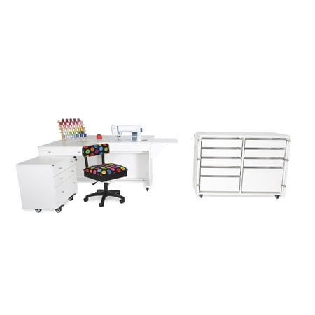 Studio Sets | Dingo Bundle With Kangaroo & Joey Ash White: Button Hydraulic Chair