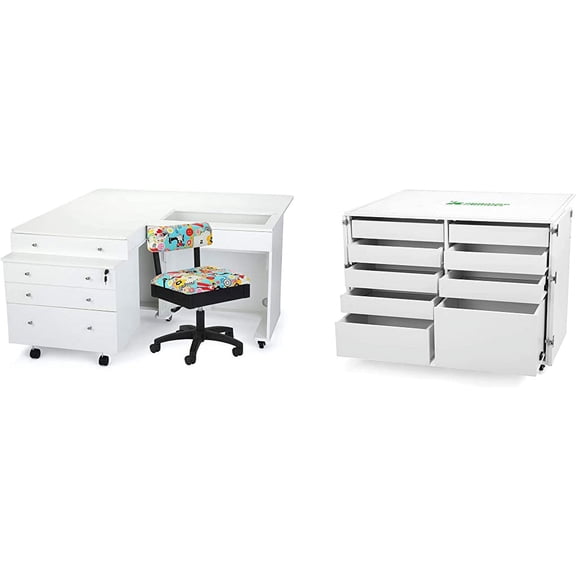 Studio Sets | Dingo Bundle With Kangaroo & Joey Ash White: Sew Wow Hydraulic Chair