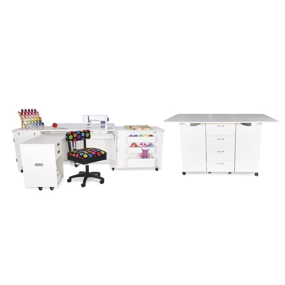 Studio Sets | Kookaburra With Aussie Bundle Ash White: Button Hydraulic Chair