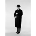 thumbnail image 1 of Studio Shot of Man in Coat Looking at Wristwatch Poster Print - 18 x 24 in., 1 of 1