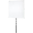 thumbnail image 1 of Studio Solutions 145x145cm Sun Scrim Kit, Includes Hinged Aluminum Frame, 2x Stop Diffusion Panel, Silver/White Reflective Panel, Handheld Boom Arm, 1 of 3