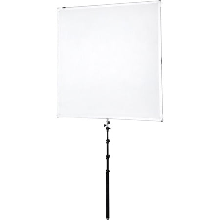 Studio Solutions 145x145cm Sun Scrim Kit, Includes Hinged Aluminum Frame, 2x Stop Diffusion Panel, Silver/White Reflective Panel, Handheld Boom Arm