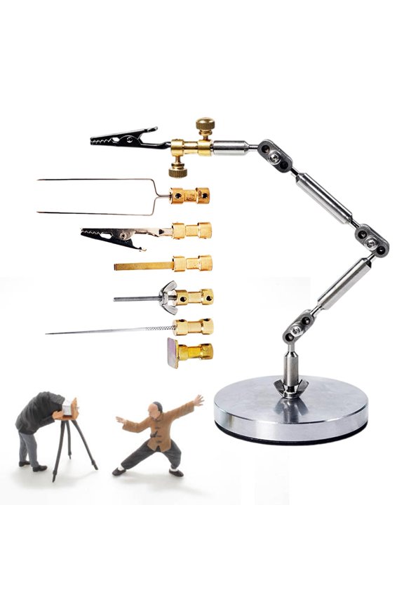 Studio Stop Motion Rig Arm - Stop Motion Animation Kit - 25cm Stainless Steel Rig Arm - DIY Armature Rigging kit, Character Movement Rig Arm With 6 different of connectors,Payload 100-180g