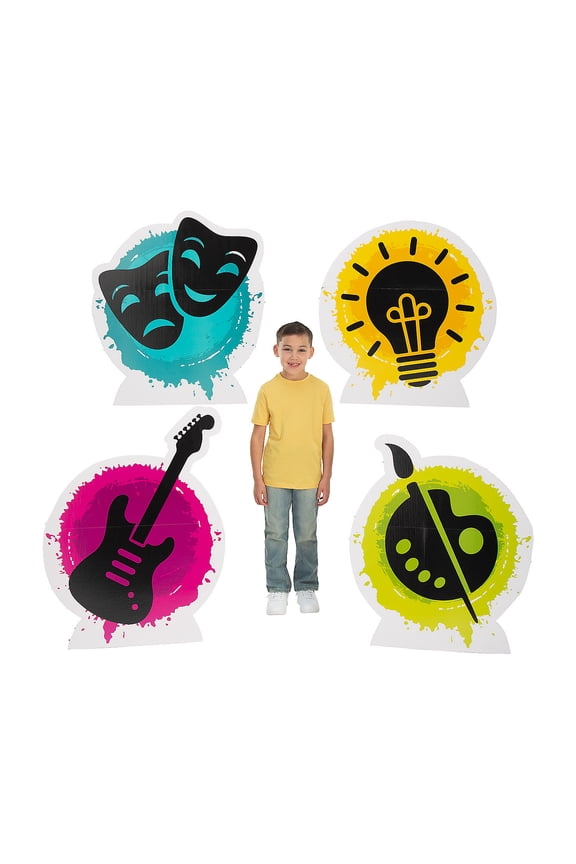 Studio VBS Creative Icon Stand-Ups, Party Decor, Other, 4 Pieces
