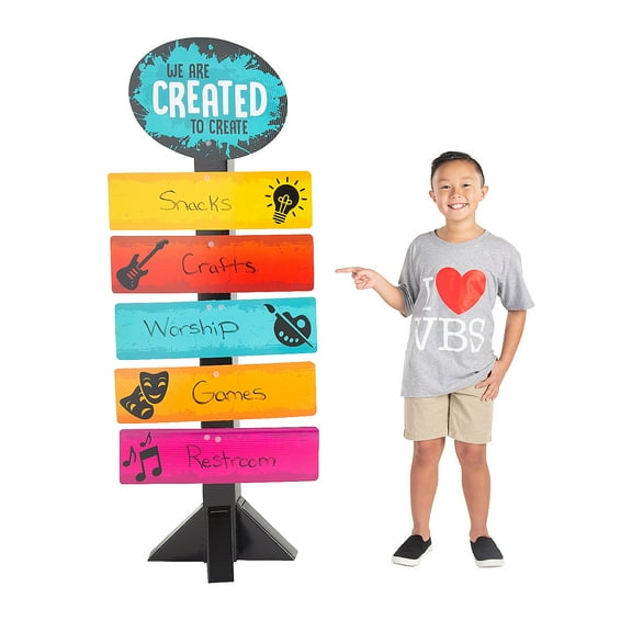 Studio VBS Directional Sign, Party Decor, Other, 1 Pieces