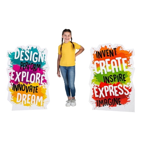 Studio VBS Large Sign Stand-Up Set - 2 Pieces