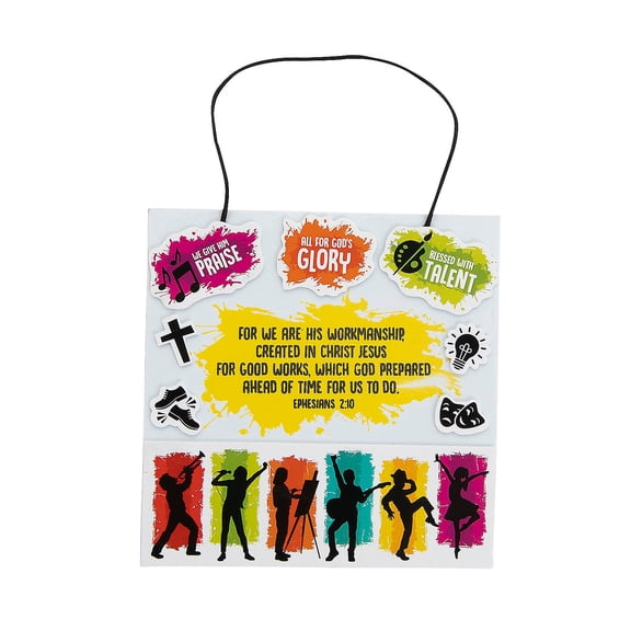 Studio VBS Overall Verse Sign Craft Kit, Makes 12, Craft Kits, Other, 12 Pieces