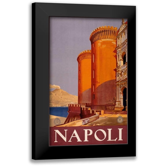 Studio W 10x14 Black Modern Framed Museum Art Print Titled - See Napoli