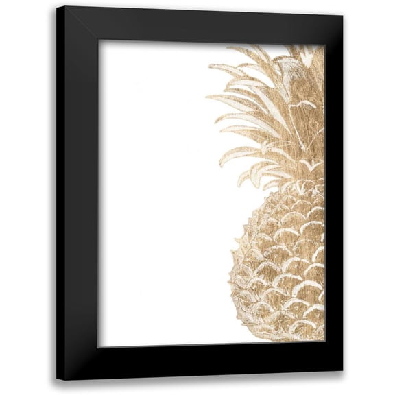 Studio W 12x14 Black Modern Framed Museum Art Print Titled - Pineapple Life IV