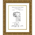 thumbnail image 1 of Studio W 12x14 Gold Ornate Wood Framed with Double Matting Museum Art Print Titled - Bath Time Patents VI, 1 of 4