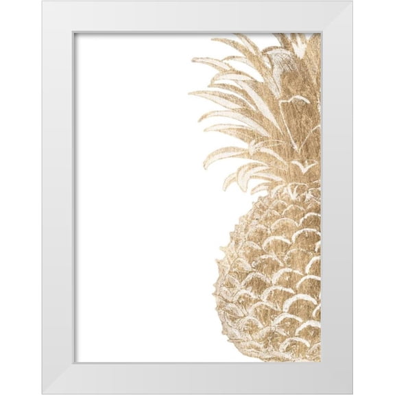 Studio W 12x14 White Modern Wood Framed Museum Art Print Titled - Pineapple Life IV