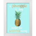 thumbnail image 1 of Studio W 12x14 White Modern Wood Framed Museum Art Print Titled - Pineapple Life I, 1 of 4