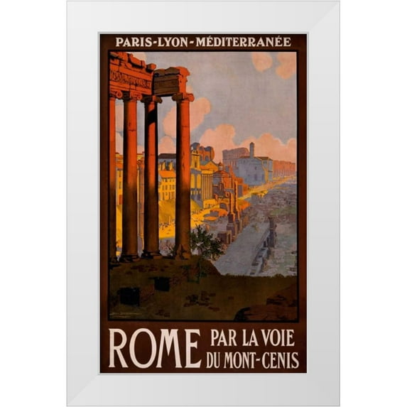Studio W 13x18 White Modern Wood Framed Museum Art Print Titled - See Rome