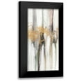 thumbnail image 1 of Studio W 14x24 Black Modern Framed Museum Art Print Titled - Falling Gold Leaf II, 1 of 5