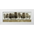 thumbnail image 1 of Studio W 14x8 White Modern Wood Framed Museum Art Print Titled - Gilded Treeline, 1 of 4