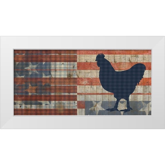 Studio W 14x9 White Modern Wood Framed Museum Art Print Titled - Fourth on the Farm Collection C
