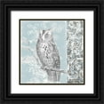 thumbnail image 1 of Studio W 15x15 Black Ornate Wood Framed with Double Matting Museum Art Print Titled - Owl Filigree I, 1 of 4