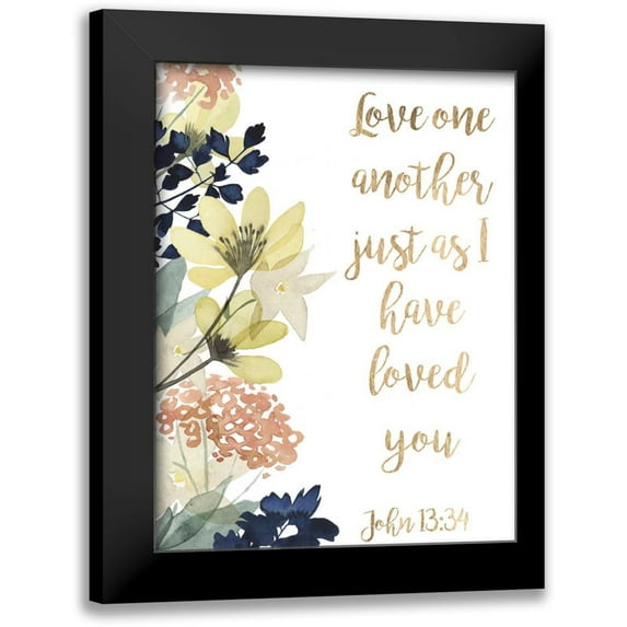 Studio W 15x18 Black Modern Framed Museum Art Print Titled - Divine Romance IV
