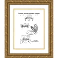 thumbnail image 1 of Studio W 15x18 Gold Ornate Wood Framed with Double Matting Museum Art Print Titled - Bath Time Patents V, 1 of 4