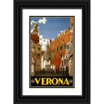 thumbnail image 1 of Studio W 16x24 Black Ornate Wood Framed with Double Matting Museum Art Print Titled - See Verona, 1 of 4