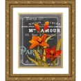 thumbnail image 1 of Studio W 20x24 Gold Ornate Wood Framed with Double Matting Museum Art Print Titled - Chalkboard Paris I, 1 of 4
