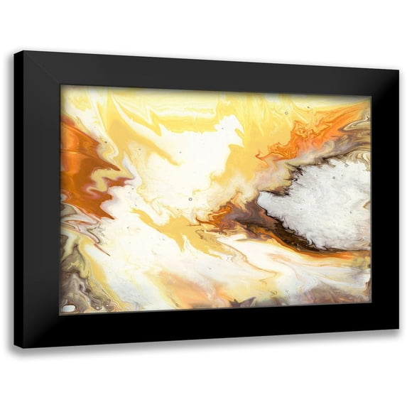 Studio W 24x19 Black Modern Framed Museum Art Print Titled - Liquid Earth VI