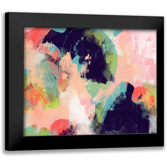 Studio W 24x20 Black Modern Framed Museum Art Print Titled - Vibrant Spring I