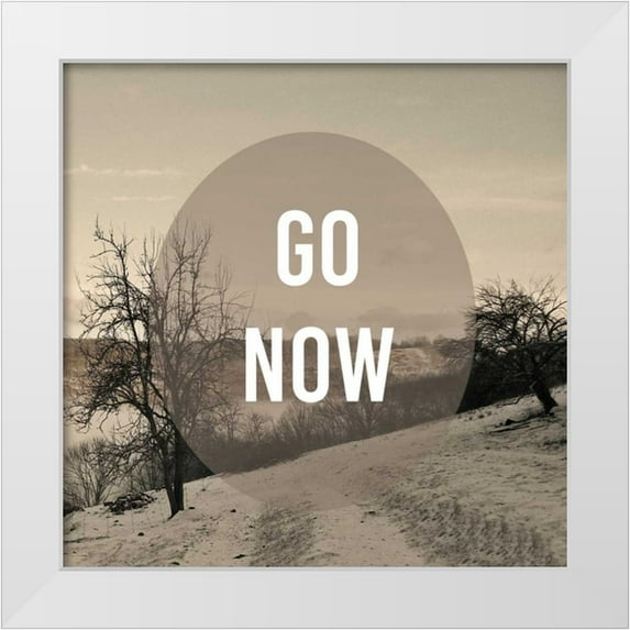 Studio W 26x26 White Modern Wood Framed Museum Art Print Titled - Foggy Mountain Motivation I