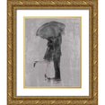 thumbnail image 1 of Studio W 26x32 Gold Ornate Wood Framed with Double Matting Museum Art Print Titled - Rain Romance I, 1 of 4