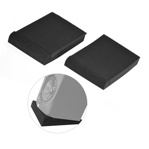 Studio acoustic foam 2 Pack Studio Monitor Speaker Isolation Acoustic Foam Pads Max. 9.6'' x 7.7'' Usable Area