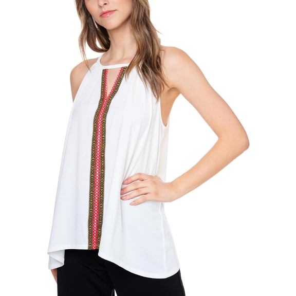 Studio by JPR Womens Crochet Keyhole Halter Top