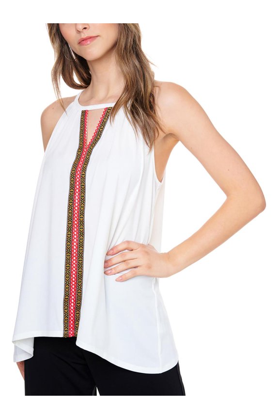 Studio by JPR Womens Halter Cut-Out Tank Top
