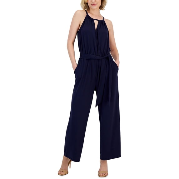 Studio by JPR Womens Surplice Knit Jumpsuit