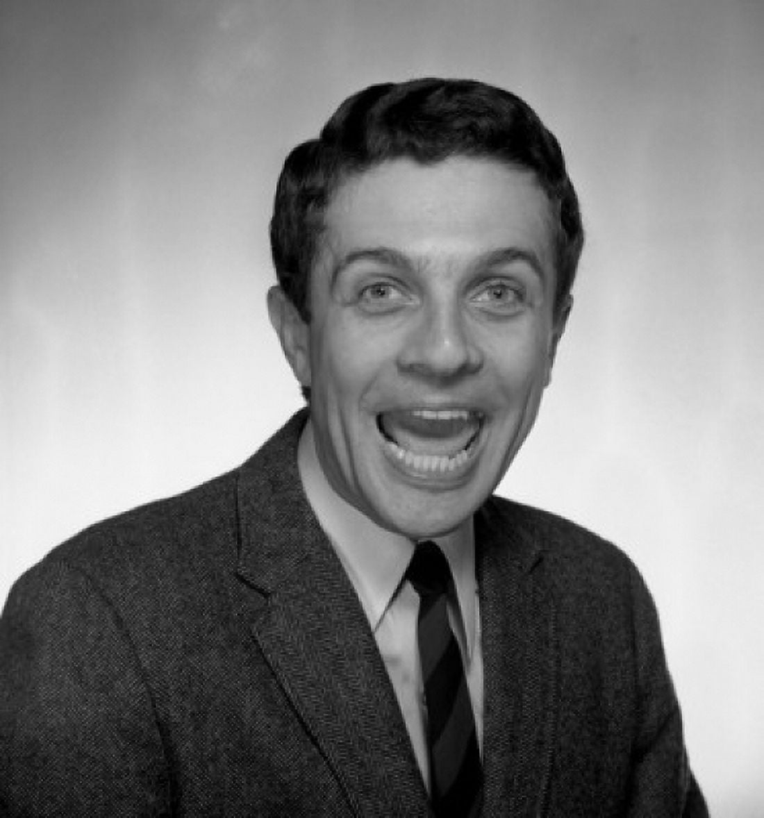 Studio portrait of businessman laughing Canvas Art - (24 x 36)